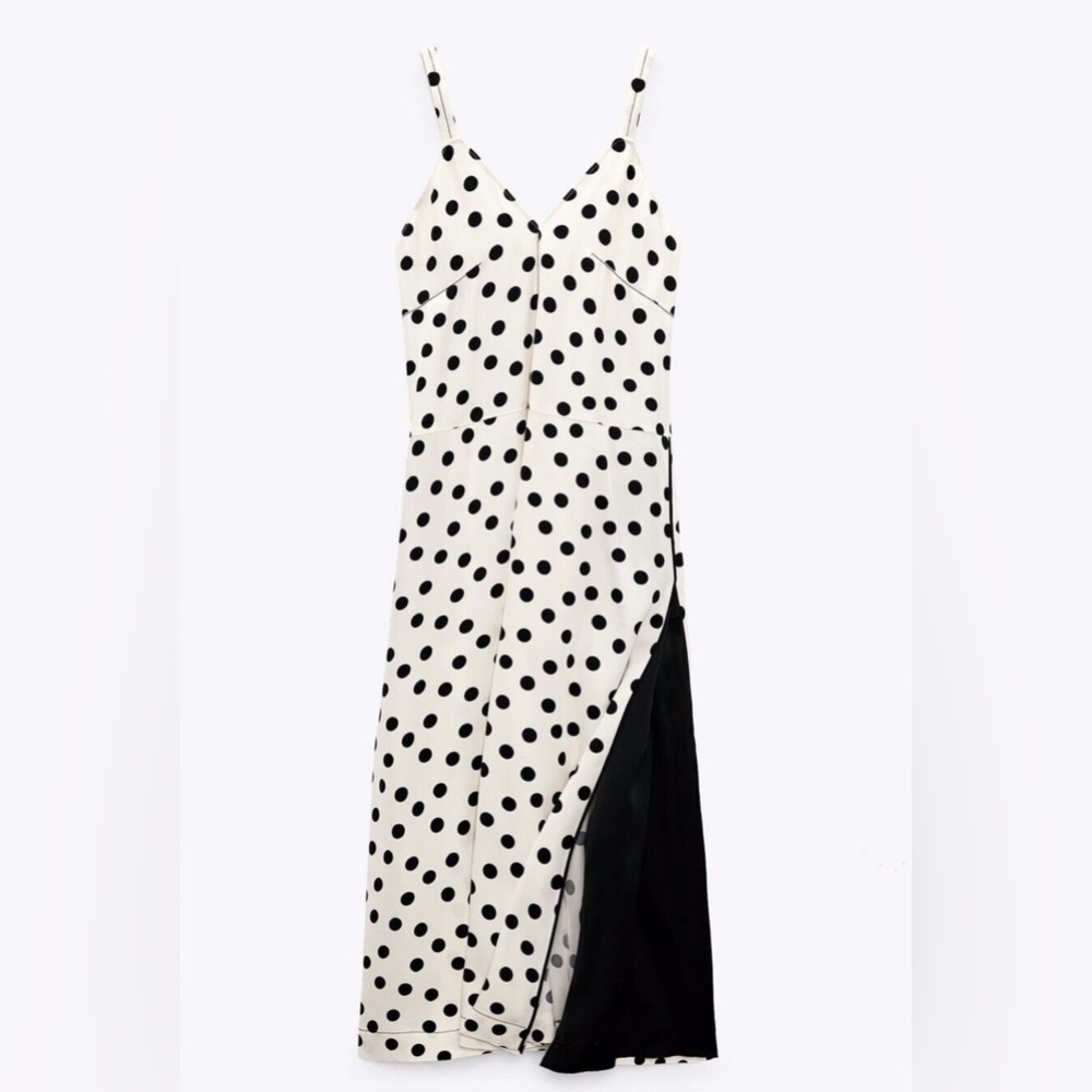 NEW Zara Studio Polka Dot Slip Dress Limited Edition